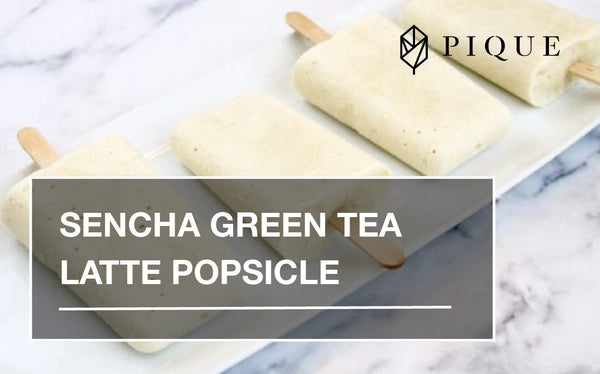 Sencha Green Tea Latte Popsicle