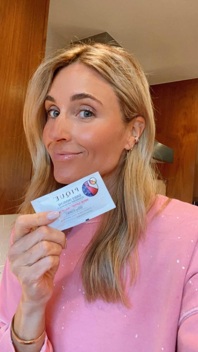 “Pique has the absolute best Vitamin C. I use it every morning and I find that my skin and immune system really benefits from this boost. At 43, who doesn't want that?!”