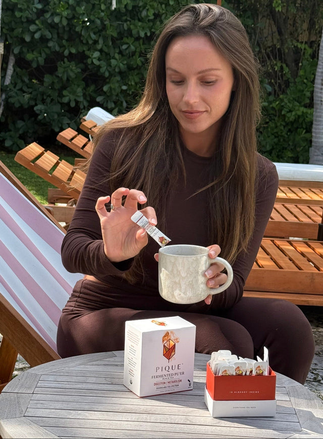 “I've been drinking this for the last couple of years, and when I'm consistent with it, I notice the biggest improvements in digestion. Unlike most teas, Pu'er is harvested from trees in the Himalayas untouched by chemicals—the best quality you'll find.”