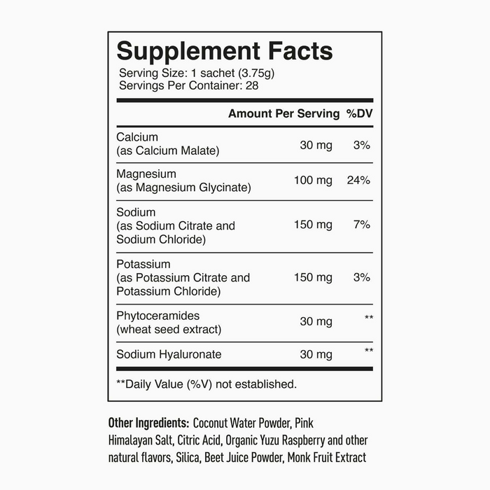 BT Ingredients & Supplement Facts